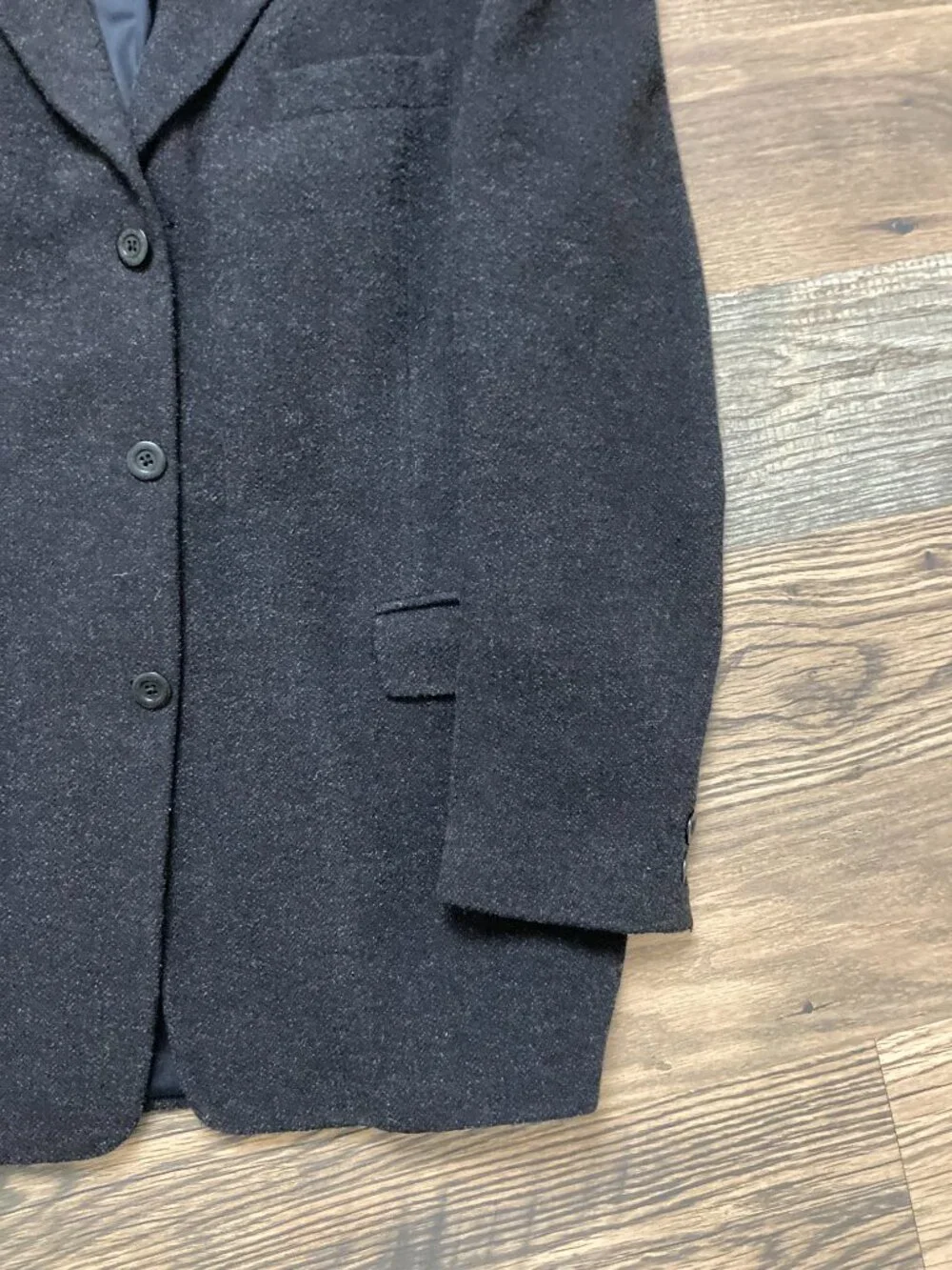 Kenneth Cole New York Men's Black Wool Blend Sport Coat Blazer 48R Estimated
